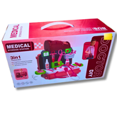 3-in-1 Medical Storage Station Playset for Kids – Doctor Role-Play Toy with Portable Case (Ages 3+)